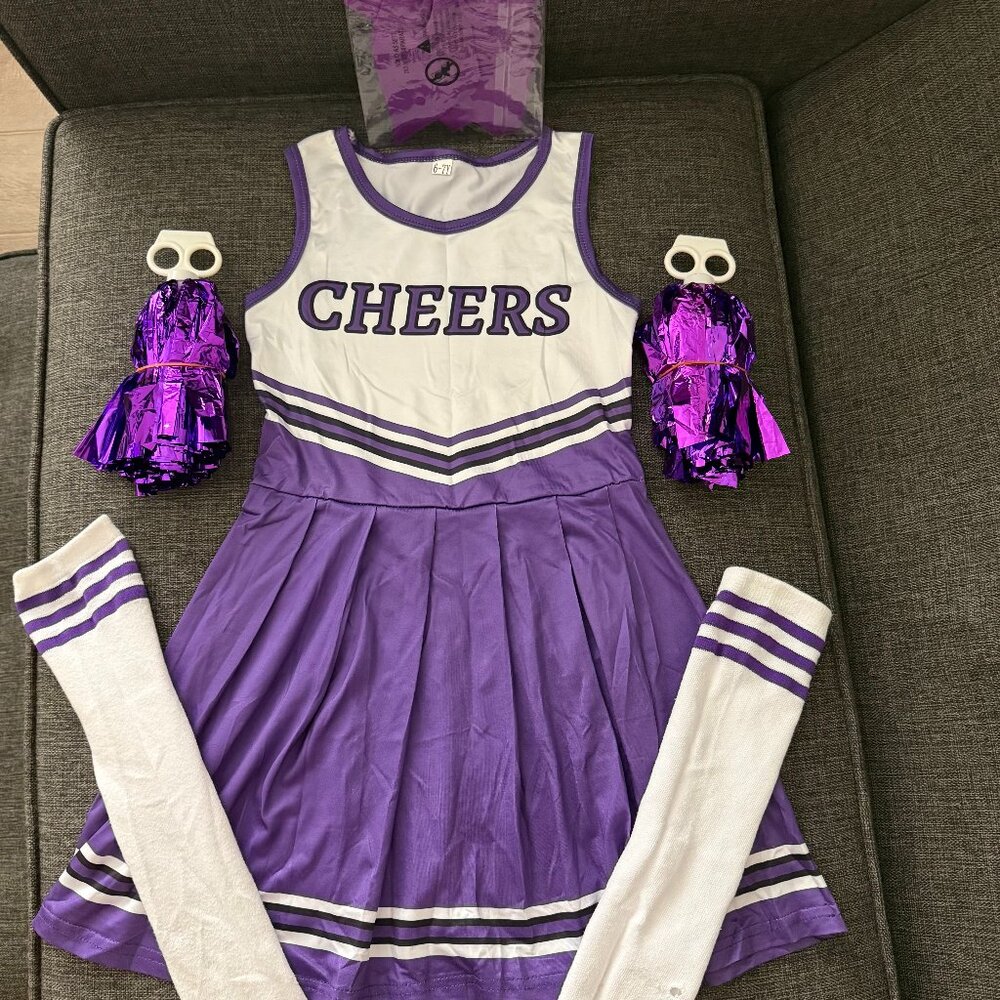 Girls Cheerleader Costume Set